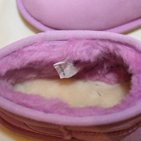 NIB UGG ULTRA MINI SUEDE SHEARLING ANKLE BOOTS WILDFLOWER PINK - Picture 4 of 7
